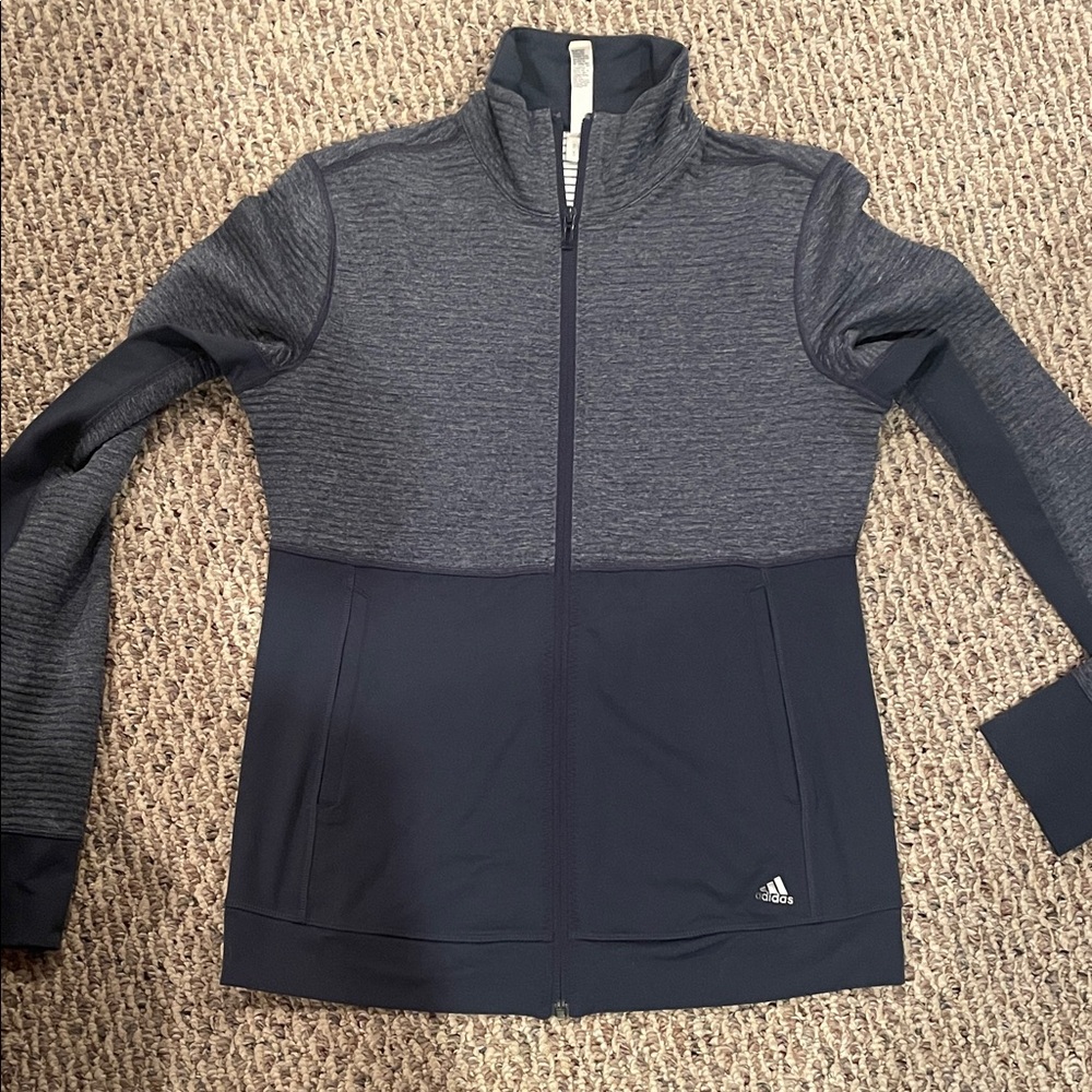 Adidas Women's Two-Tone Gray Bomber Jacket